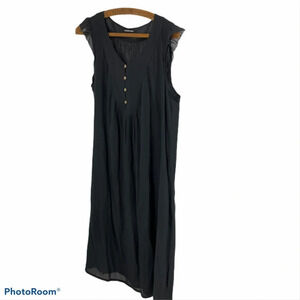 Rodebjer blue flowy shirt dress m Viscose